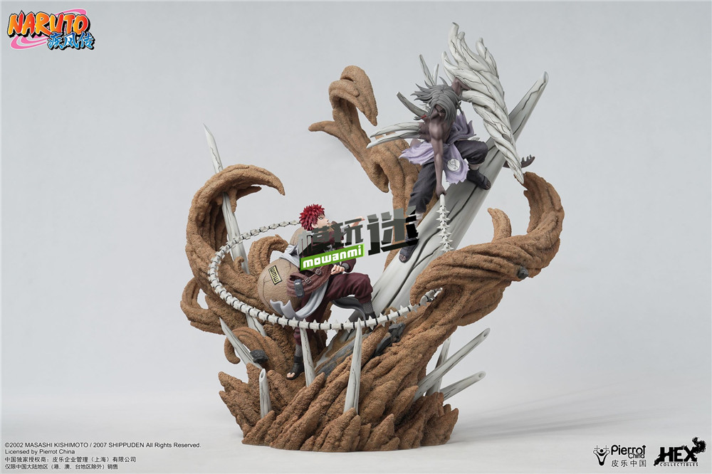 HEX Collectibles推出EDS《火影忍者》我愛羅VS君麻呂 1/6雕像